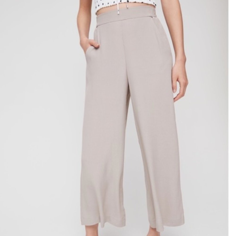 NWOT Aritzia Faun Pant in Gray/Taupe